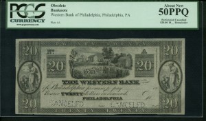 Philadelphia Pennsylvania $20 18-- Obsolete Front