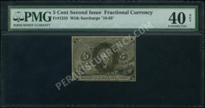 FR 1233 $0.05 2nd Issue fractionals Front