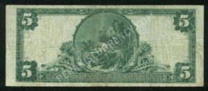 599 Middletown, Connecticut $5 1902 Nationals Back