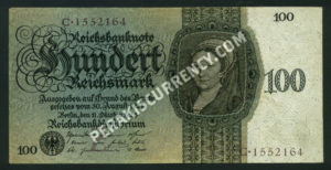 Germany $100 Reichsmark 1924 World Notes Front