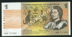 Australia $1 Dollar 1966-72 World Notes Front