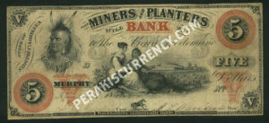 Murphy North Carolina $5 April 26, 1860 Obsolete Front