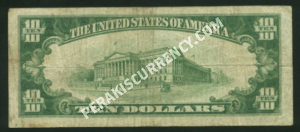 1801-2 Hatfield, Pennsylvania $10 1929II Nationals Back