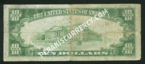 1801-1 Phoenix, Arizona $10 1929 Nationals Back