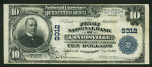 626 Landisville, Pennsylvania $10 1902 Nationals Front