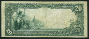 641 Bridgeport, Pennsylvania $20 1902RS Nationals Back