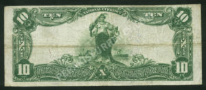 624 Nanticoke, Pennsylvania $10 1902 Nationals Back