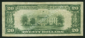 1802-1 Conyngham, Pennsylvania $20 1929 Nationals Back