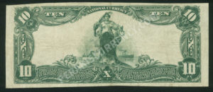 626 Avoca, Pennsylvania $10 1902 Nationals Back