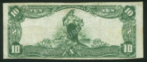 624 Pottstown, Pennsylvania $10 1902 Nationals Back