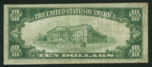 1801-2 Ashland, Pennsylvania $10 1929II Nationals Back