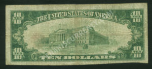 1801-1 Hummelstown, Pennsylvania $10 1929 Nationals Back