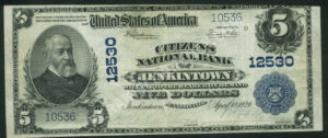 609 Jenkintown, Pennsylvania $5 1902 Nationals Front