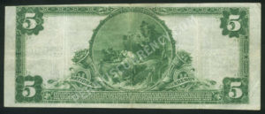 609 Jenkintown, Pennsylvania $5 1902 Nationals Back