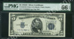 FR 1654Wi $5 Silver Certificates 