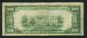 1802-1 Odessa, Delaware $20 1929 Nationals Back