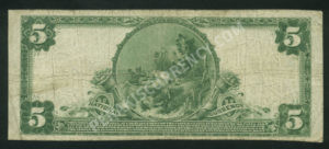 606 Milford, Delaware $5 1902 Nationals Back