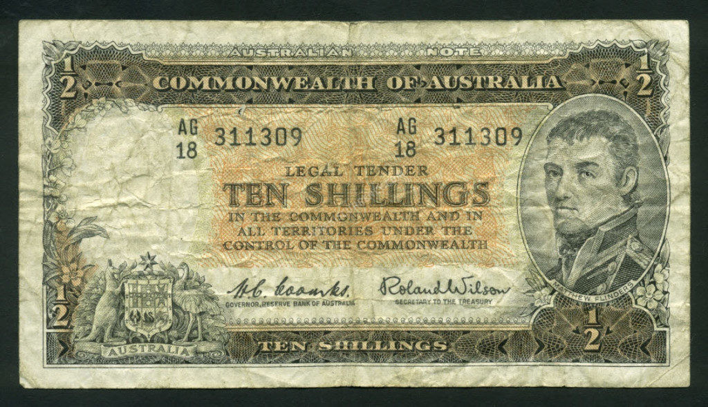 Australia $10 Shillings  World Notes Front