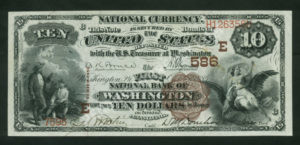 480 Washington, Pennsylvania $10 1882BB Nationals Front