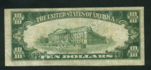 1801-1 Tioga, Pennsylvania $10 1929 Nationals Back