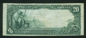 652 Claysville, Pennsylvania $20 1902 Nationals Back