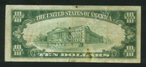 1801-1 Centralia, Illinois $10 1929 Nationals Back