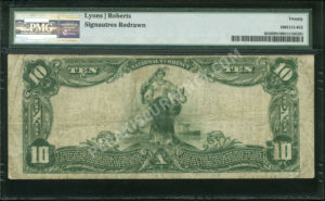 624 Bellefonte, Pennsylvania $10 1902 Nationals Back