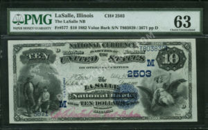 577 LaSalle, Illinois $10 1882VB Nationals Front
