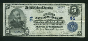 598 Port Jervis, New York $5 1902 Nationals Front