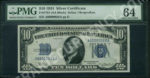 FR 1701 $10 Silver Certificates 