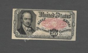 FR 1381 $0.50 5th Issue fractionals Front