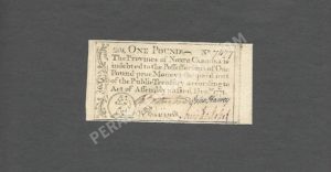 North Carolina 1 Pound 12/1771 Colonial Front