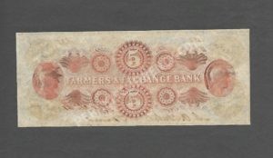 Charleston South Carolina $5 1861 Obsolete Back