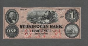 Stonington Connecticut $1 18 Obsolete Front