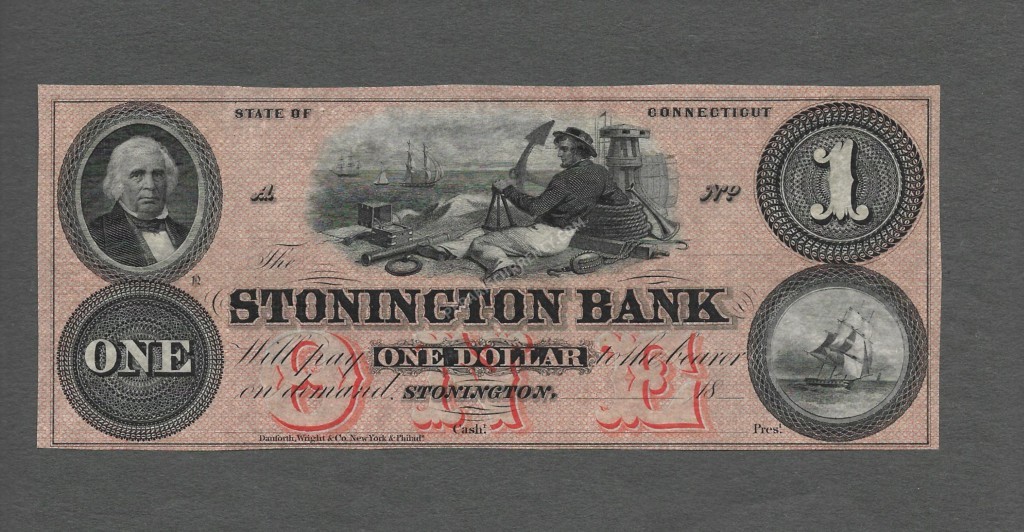 Stonington Connecticut $1 18 Obsolete Front