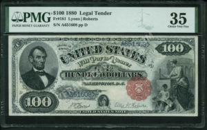 Legal Tender 181 1880 $100 typenote Front