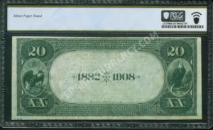 552 Kittanning, Pennsylvania $20 1882DB Nationals Back