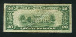 1802-1 Rimersburg, Pennsylvania $20 1929 Nationals Back