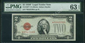FR 1507* 1928F $2 Legal Tender Notes Front