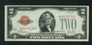 FR 1503 1928B $2 Legal Tender Notes Front