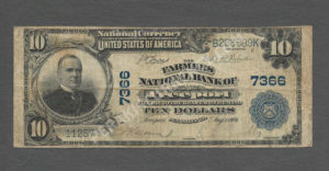 624 Freeport, Pennsylvania $10 1902 Nationals Front