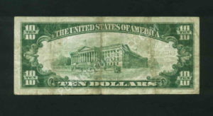 1801-2 Philadelphia , Pennsylvania $10 1929II Nationals Back