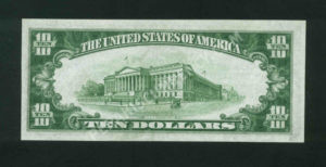 1801-1 Philadelphia , Pennsylvania $10 1929 Nationals Back