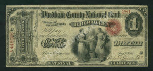 380A Brooklyn, Connecticut $1 1865 Nationals Front