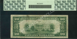 1802-1 Jersey Shore, Pennsylvania $20 1929 Nationals Back