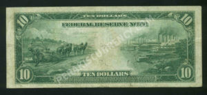 FRN 898A 1914 $10 typenote Back