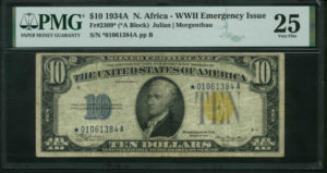 FR 2309* 1934A $10 North Africa Front