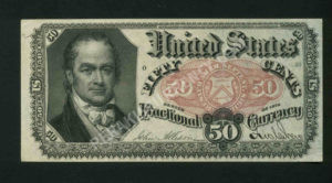 FR 1381 $0.50 5th Issue fractionals Front