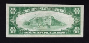 1801-2 Wilmington, Delaware $10 1929II Nationals Back