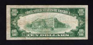 1801-1 Dallas, Texas $10 1929 Nationals Back